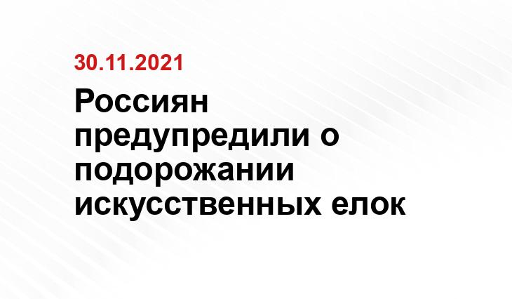 Россиян предупредили о подорожании искусственных елок